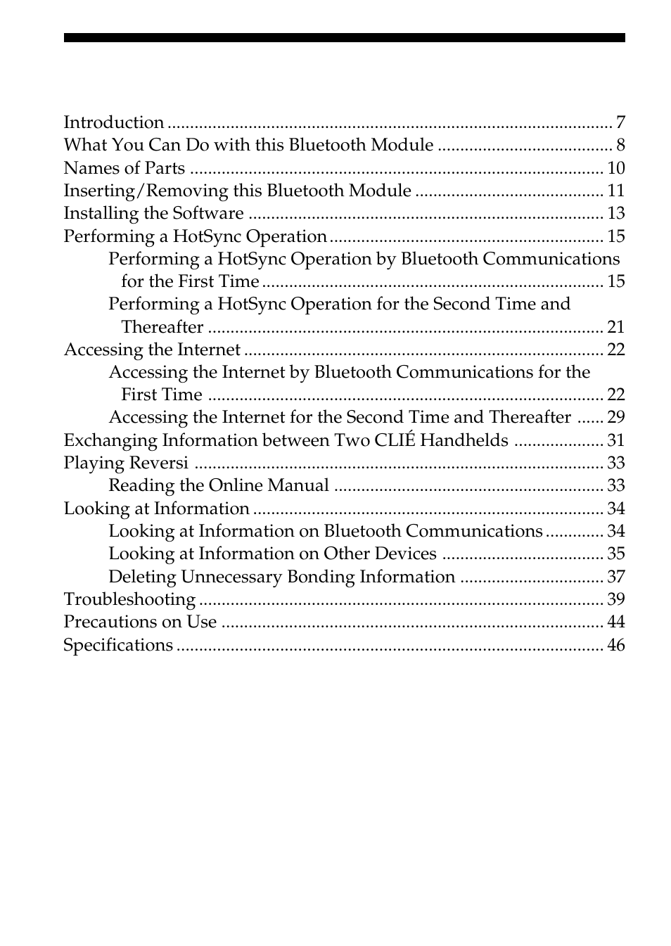 Sony PEGA-MSB1 User Manual | Page 6 / 48