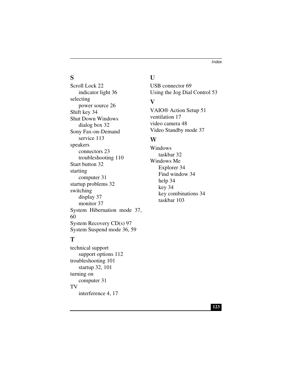 Sony PCG-C1VN User Manual | Page 124 / 125