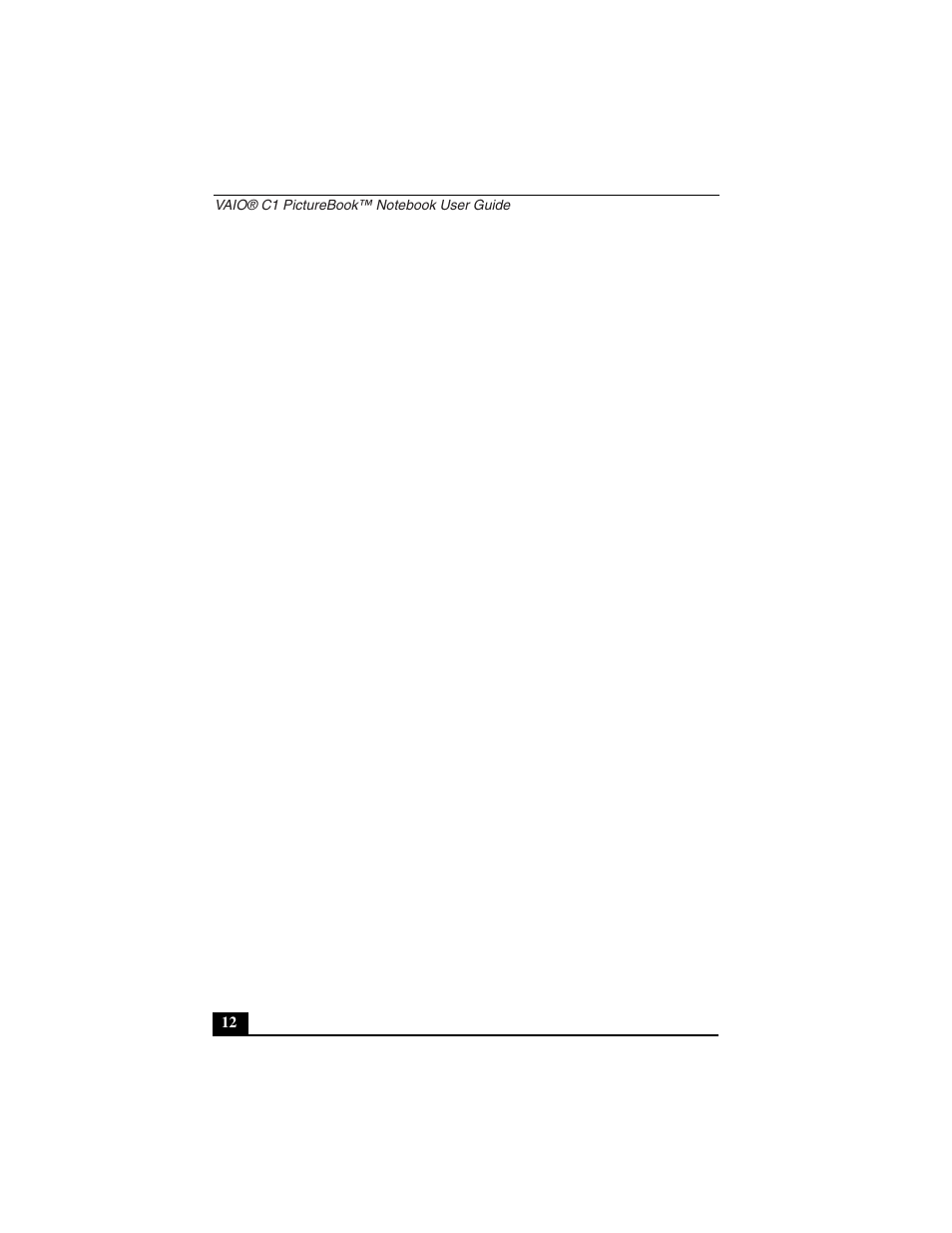 Sony PCG-C1VN User Manual | Page 13 / 125