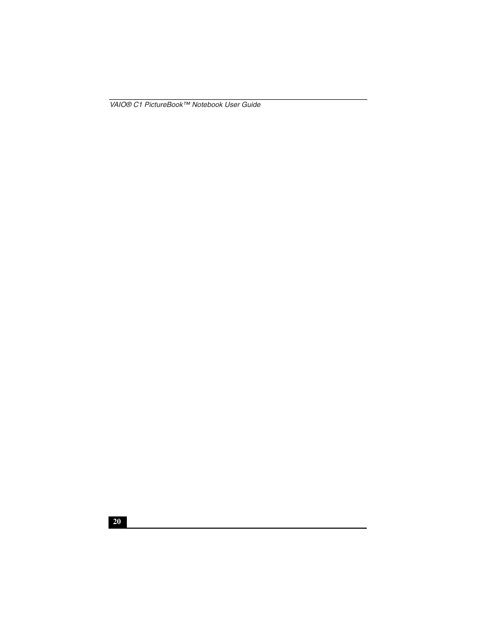 Sony PCG-C1VN User Manual | Page 21 / 125