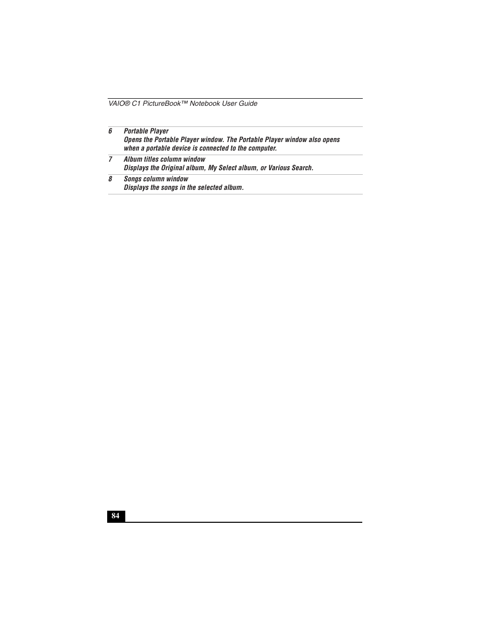 Sony PCG-C1VN User Manual | Page 85 / 125