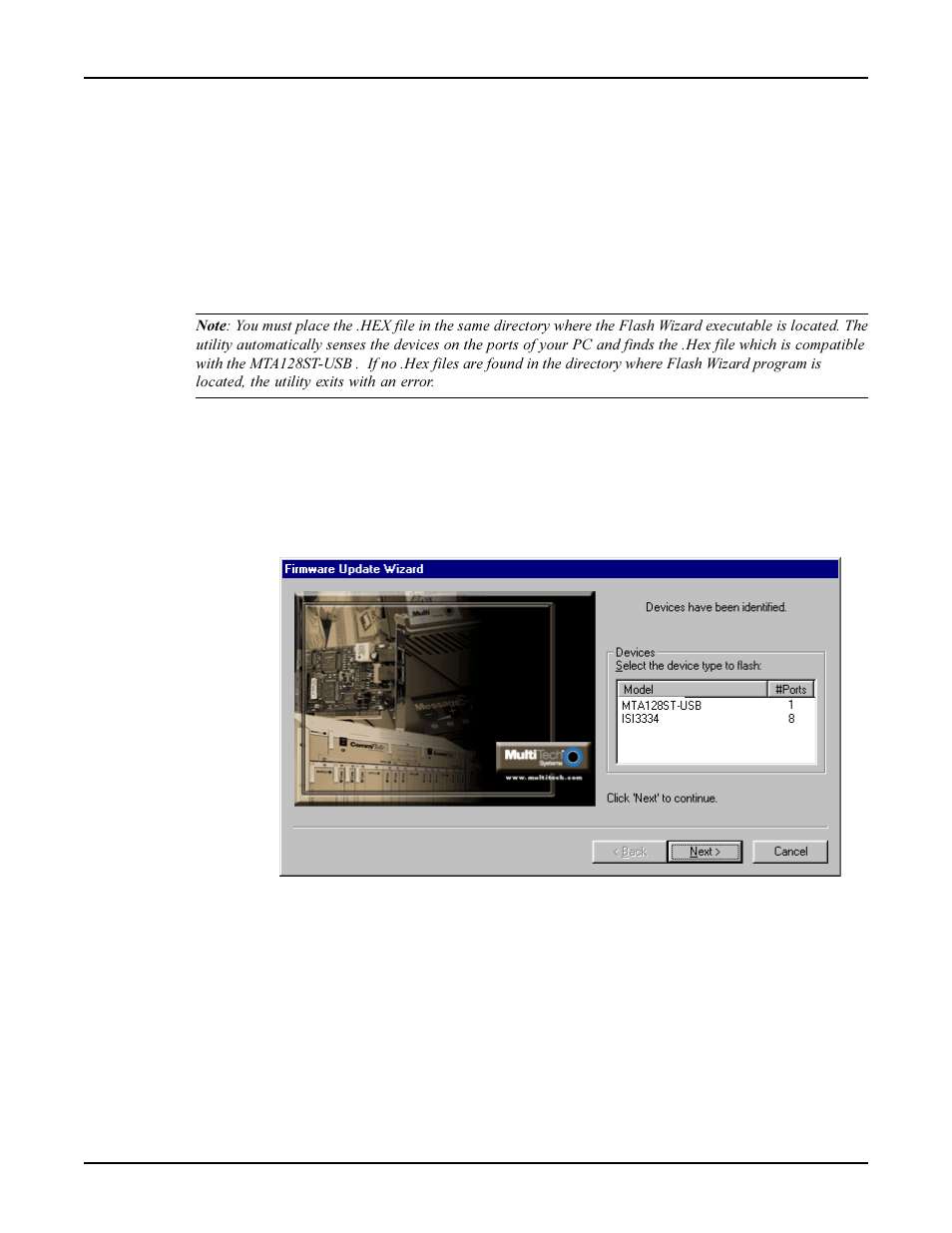 Upgrading the mta128st-usb with flashwizard, Using flashwizard to upgrade firmware | AC International MTA128ST-USB User Manual | Page 87 / 108