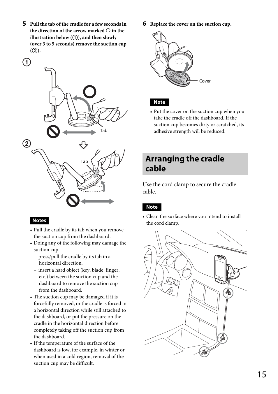 Arranging the cradle cable | Sony XDP-PK1000 User Manual | Page 15 / 52