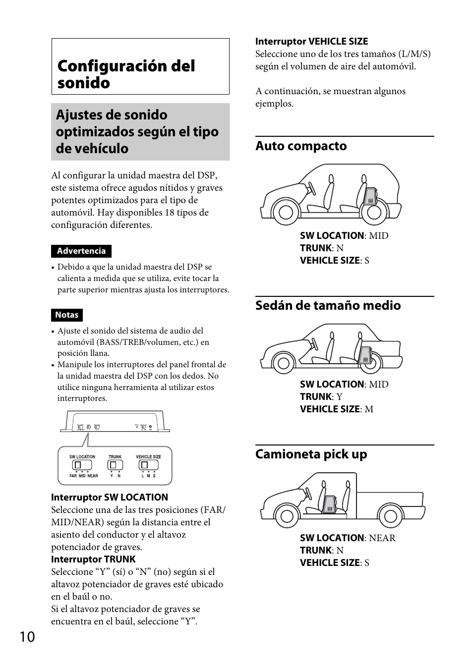 Configuración del sonido | Sony XDP-PK1000 User Manual | Page 34 / 52