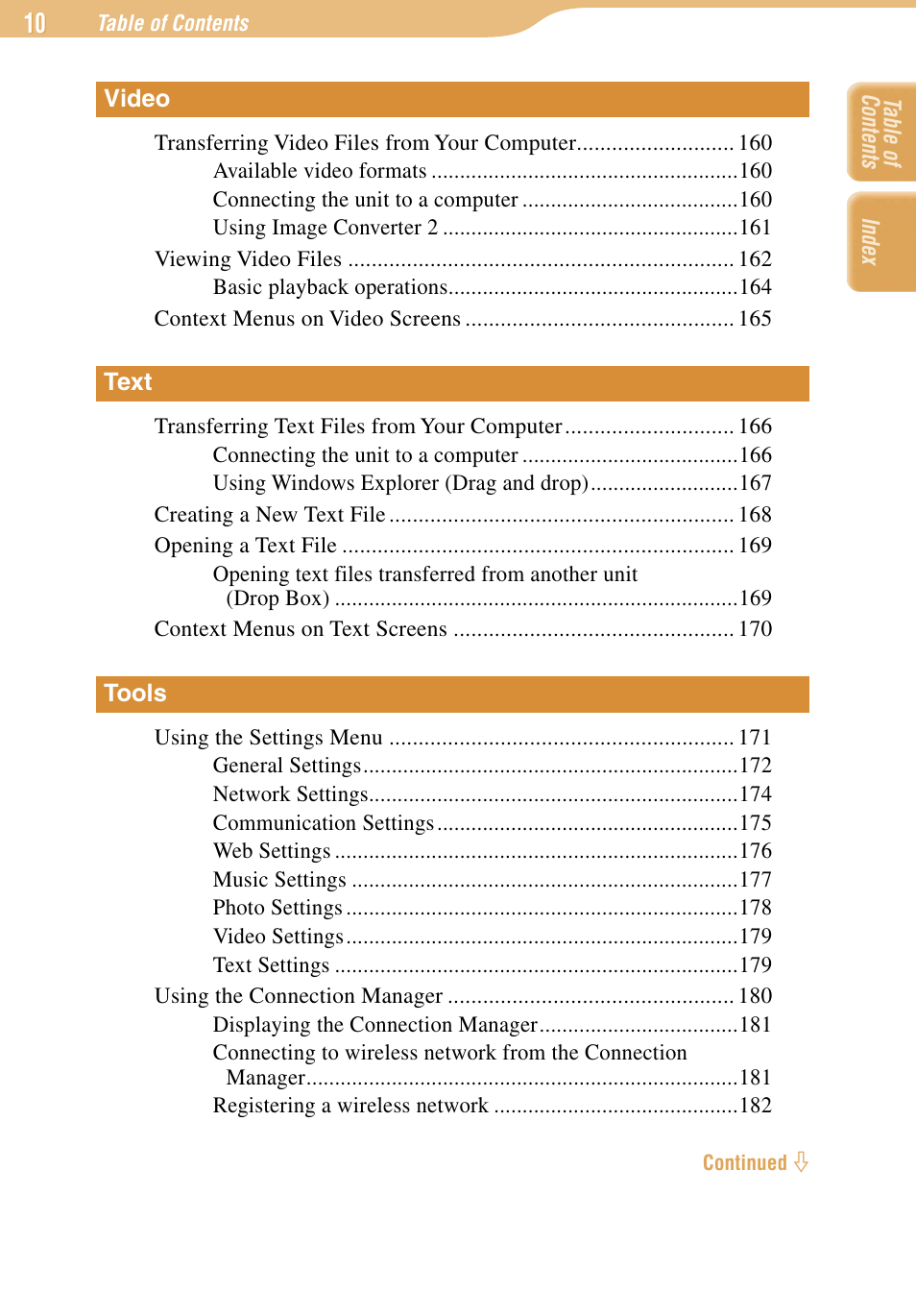 Sony COM-1 User Manual | Page 10 / 252