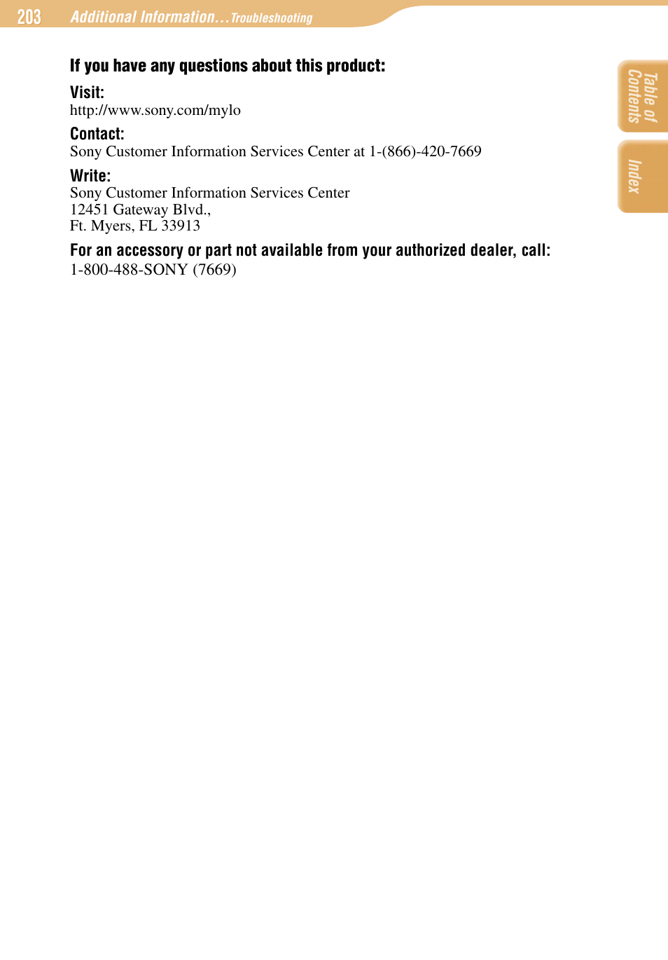 Sony COM-1 User Manual | Page 203 / 252