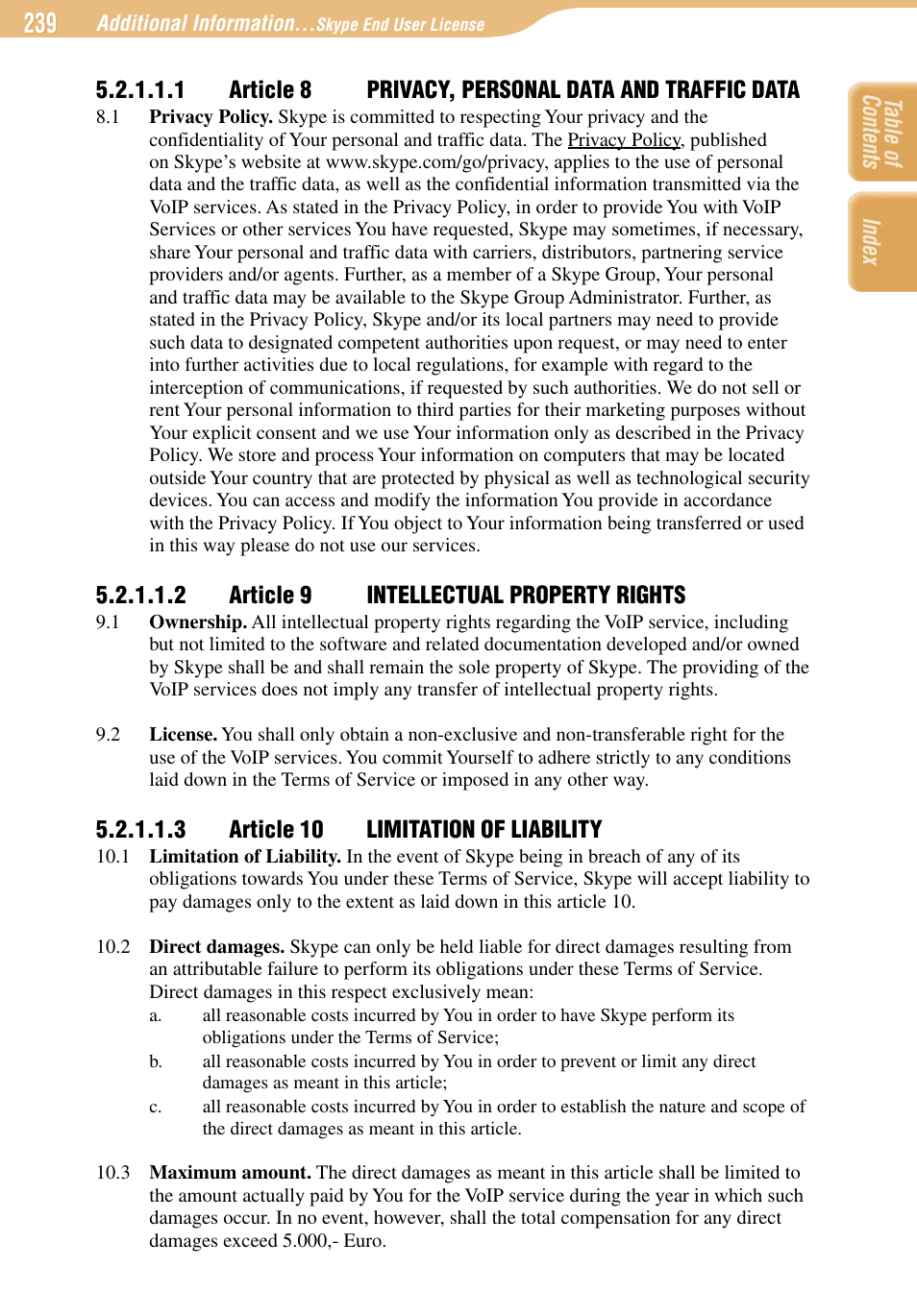 Sony COM-1 User Manual | Page 239 / 252