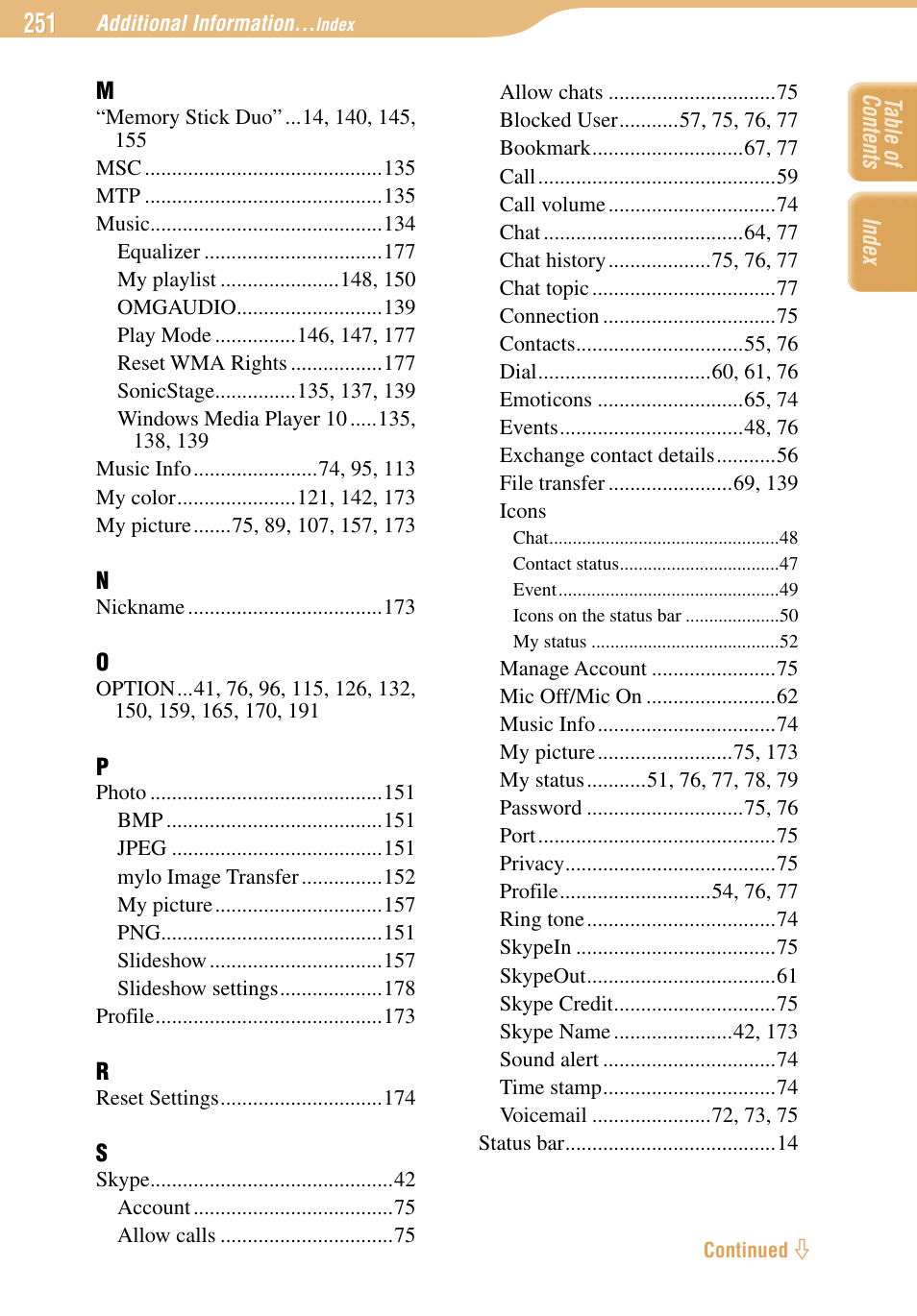 Sony COM-1 User Manual | Page 251 / 252