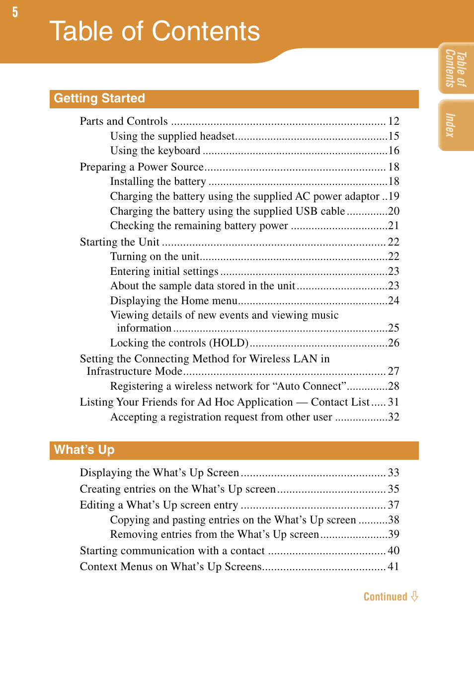 Sony COM-1 User Manual | Page 5 / 252