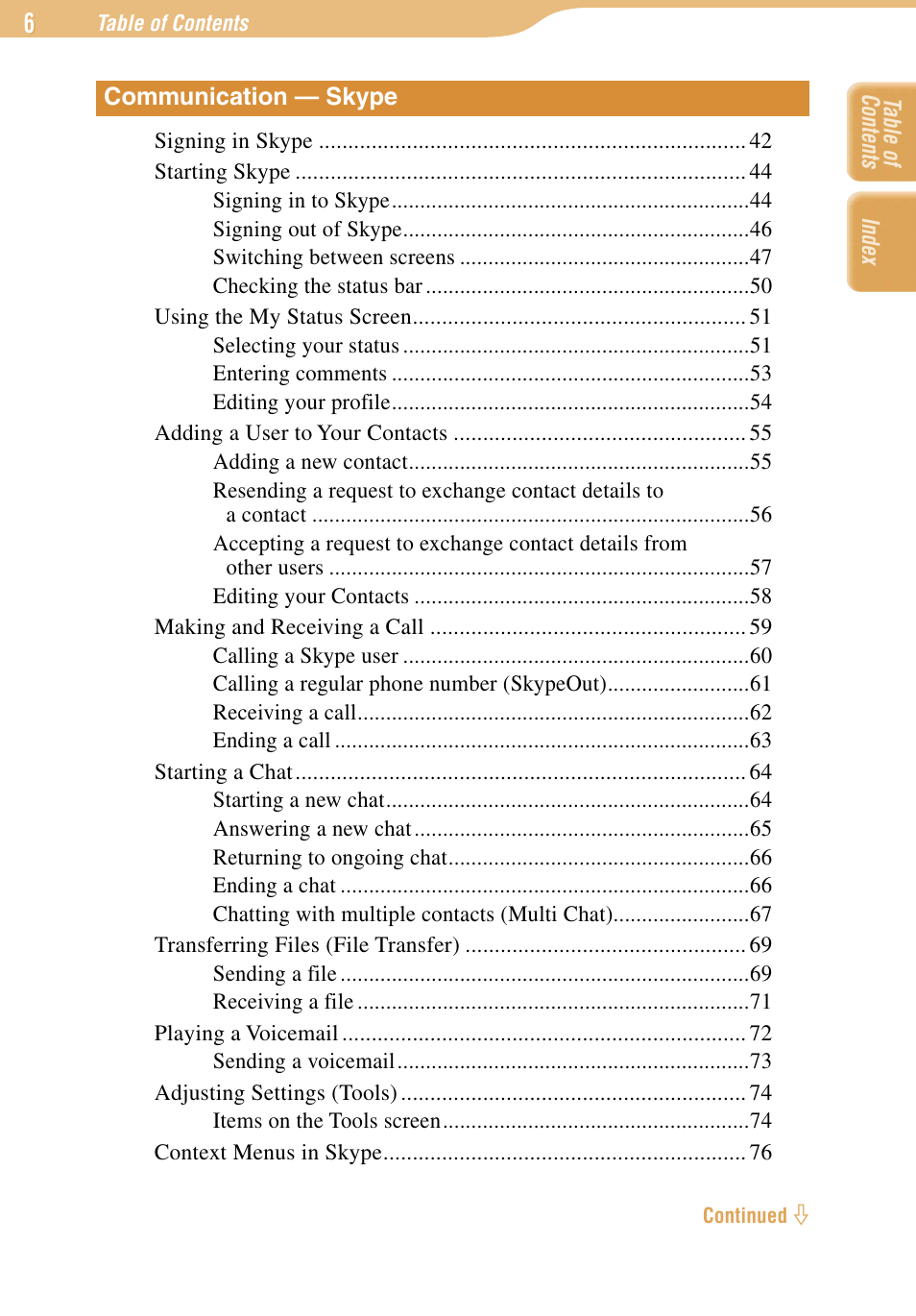 Sony COM-1 User Manual | Page 6 / 252