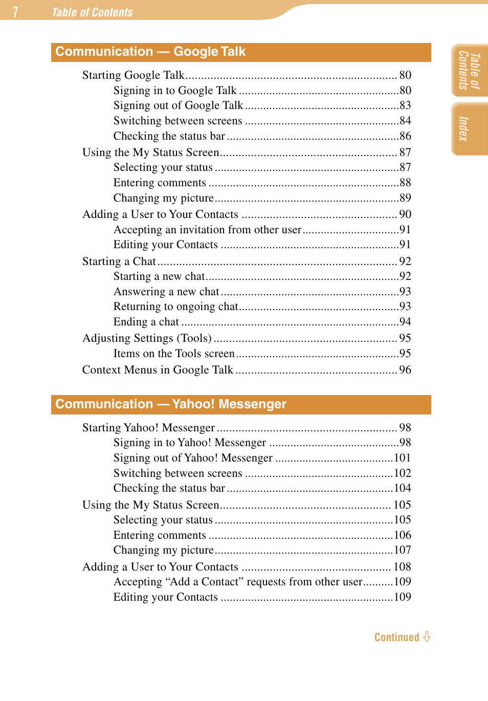 Sony COM-1 User Manual | Page 7 / 252