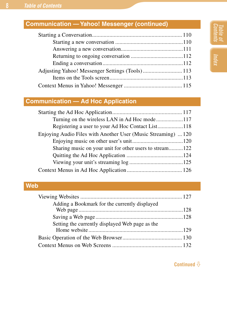 Sony COM-1 User Manual | Page 8 / 252
