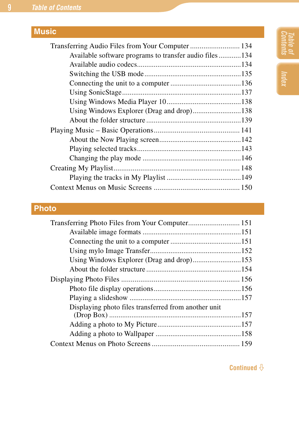 Sony COM-1 User Manual | Page 9 / 252