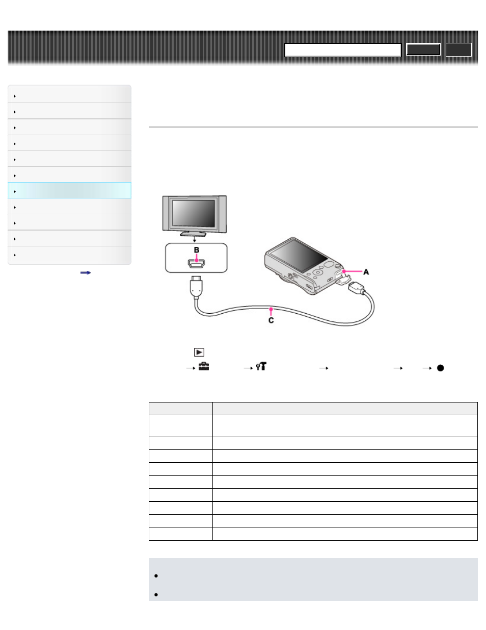 Viewing an image on a “bravia” sync-compatible tv, Cyber-shot user guide | Sony DSC-HX10V User Manual | Page 214 / 273