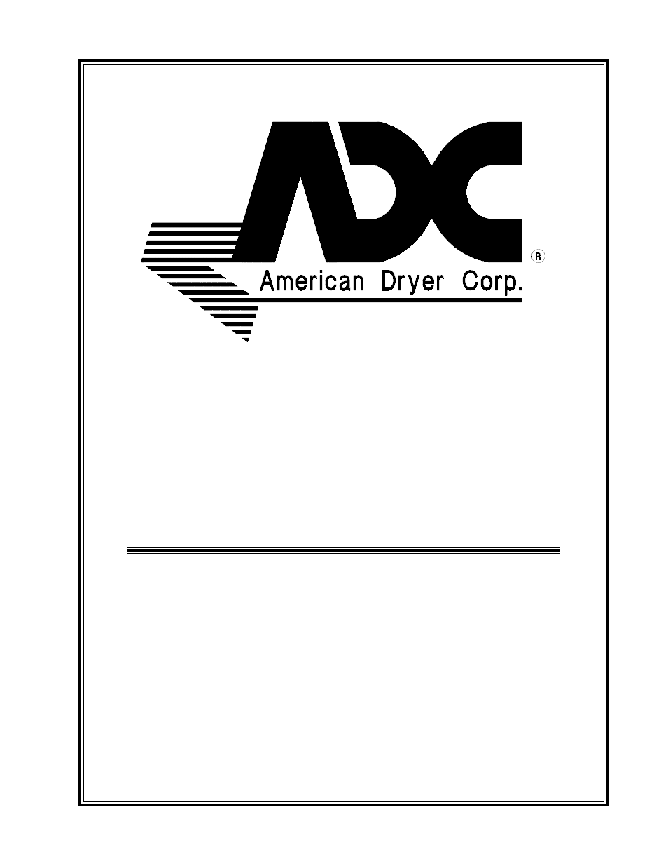 American Dryer Corp. SL2929 User Manual | 8 pages