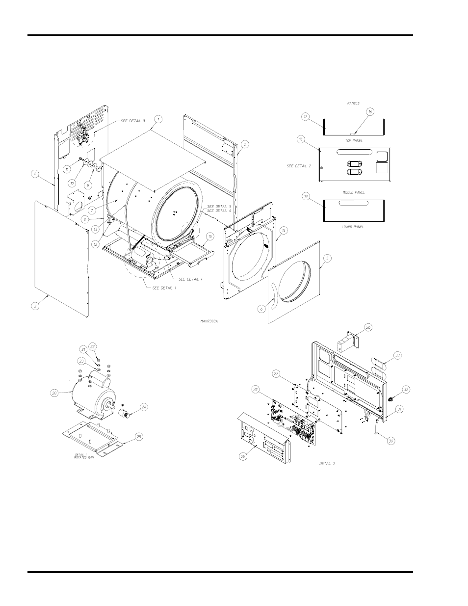 Parts diagram | American Dryer Corp. SL2929 User Manual | Page 4 / 8