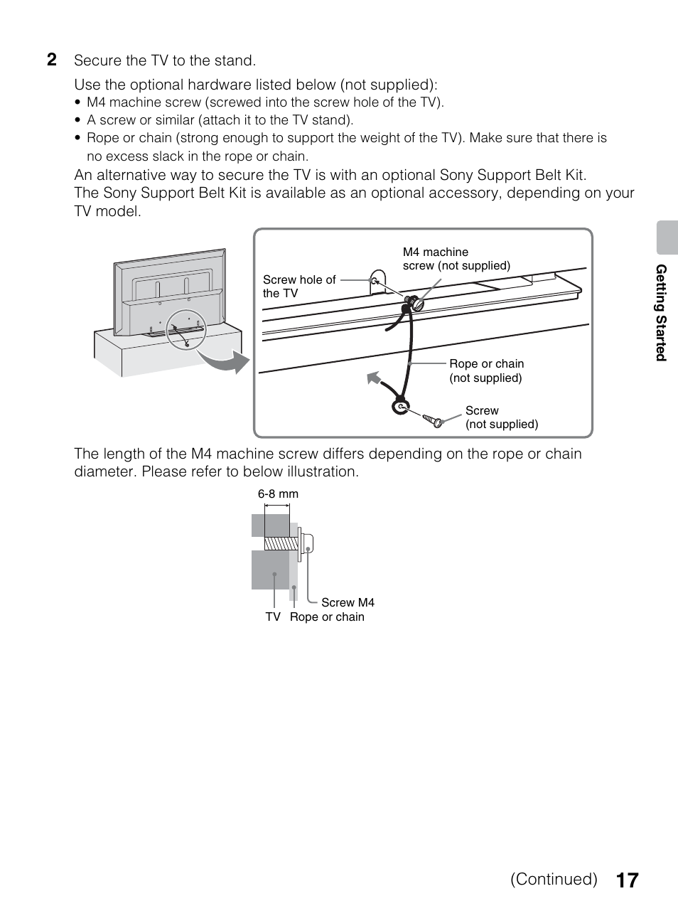 Continued) | Sony KDL-50R450A User Manual | Page 17 / 68