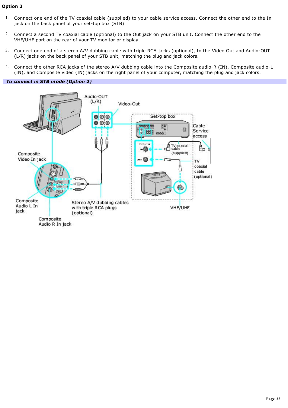 Sony PCV-W700G User Manual | Page 33 / 180