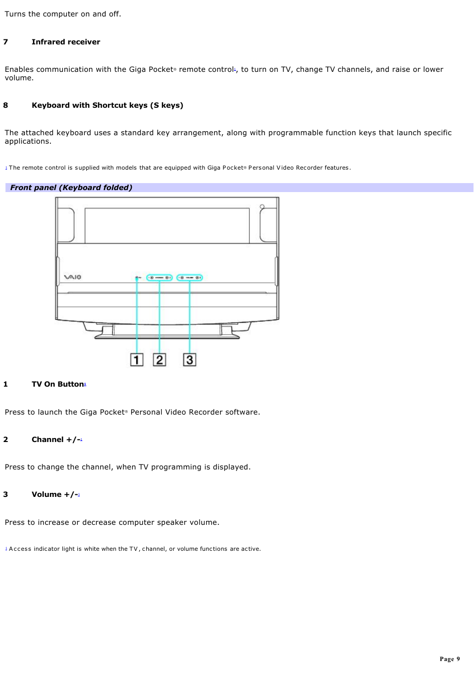 Sony PCV-W700G User Manual | Page 9 / 180