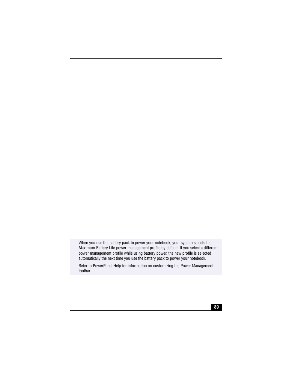 Controlling power management, Viewing the power management status icons, Activating the power management toolbar | Sony PCG-R505TSK User Manual | Page 89 / 150