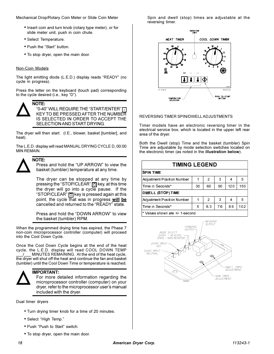 American Dryer Corp. AD-15 Phase 7 User Manual | Page 20 / 31