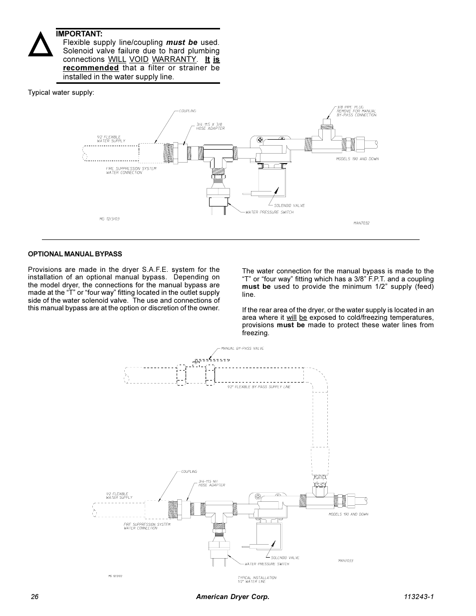 American Dryer Corp. AD-15 Phase 7 User Manual | Page 28 / 31