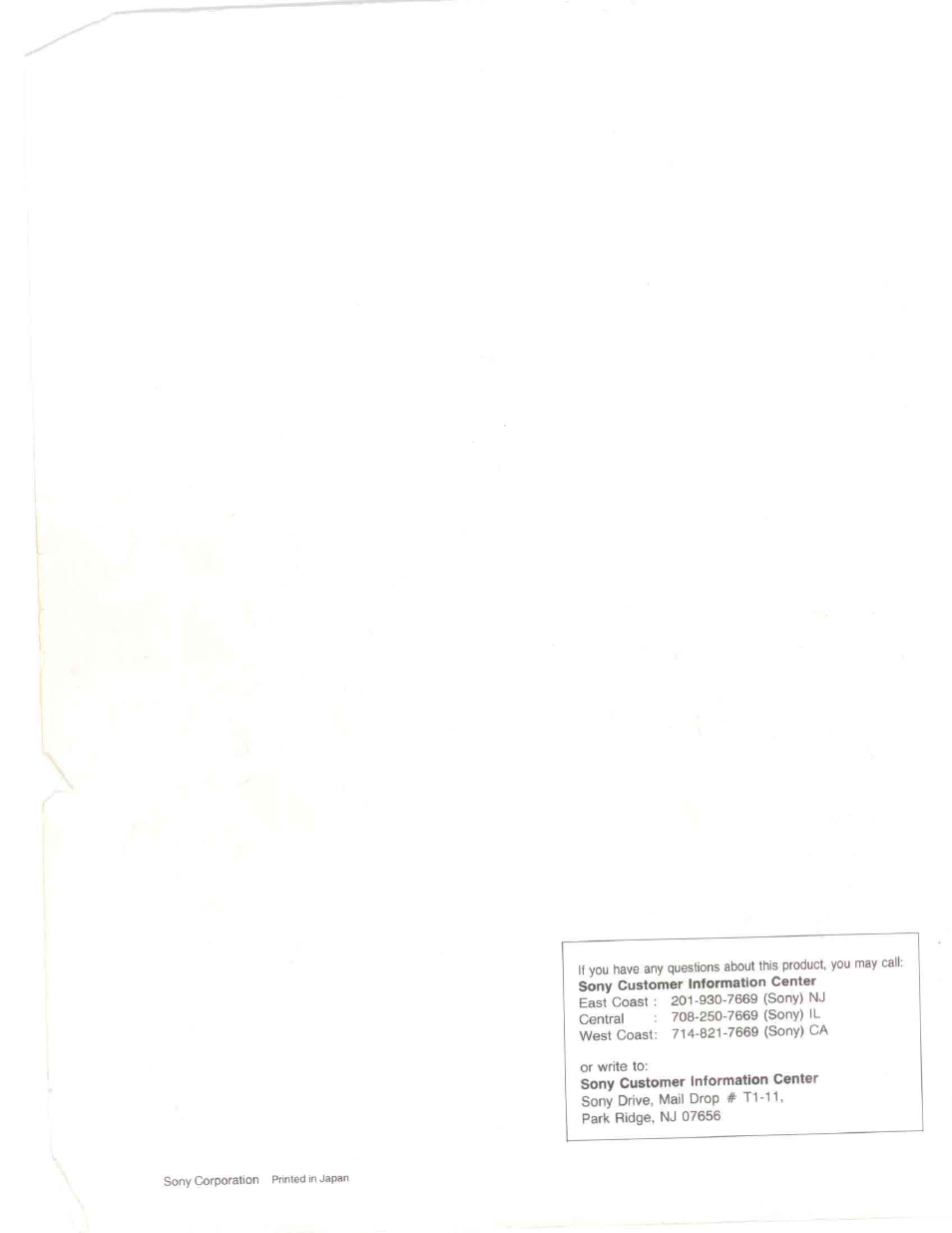 Sony SLV-R1000 User Manual | Page 76 / 76