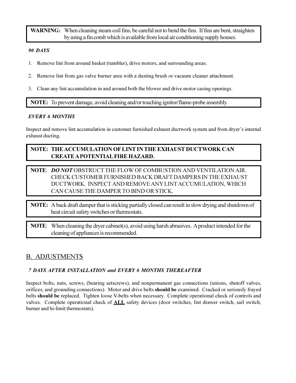 American Dryer Corp. ML-75DIII User Manual | Page 48 / 65