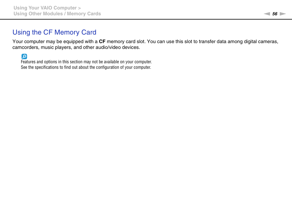 Sony VGN-AW450F User Manual | Page 56 / 172