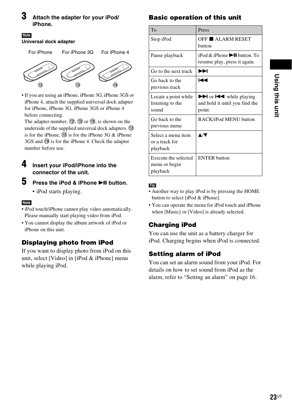 Sony ICF-CL75IP User Manual | Page 23 / 32