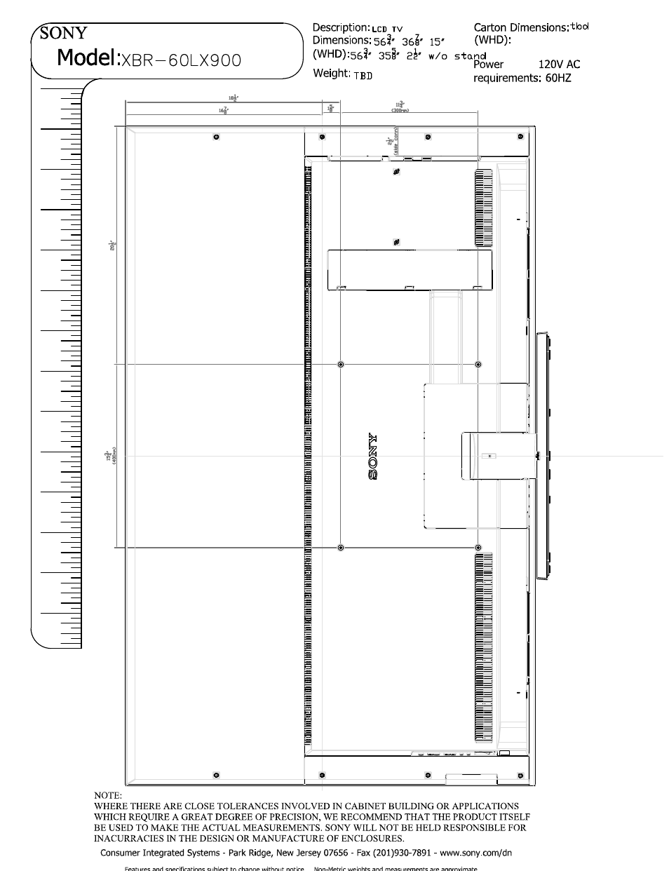 Sony XBR-60LX900 User Manual | Page 2 / 5