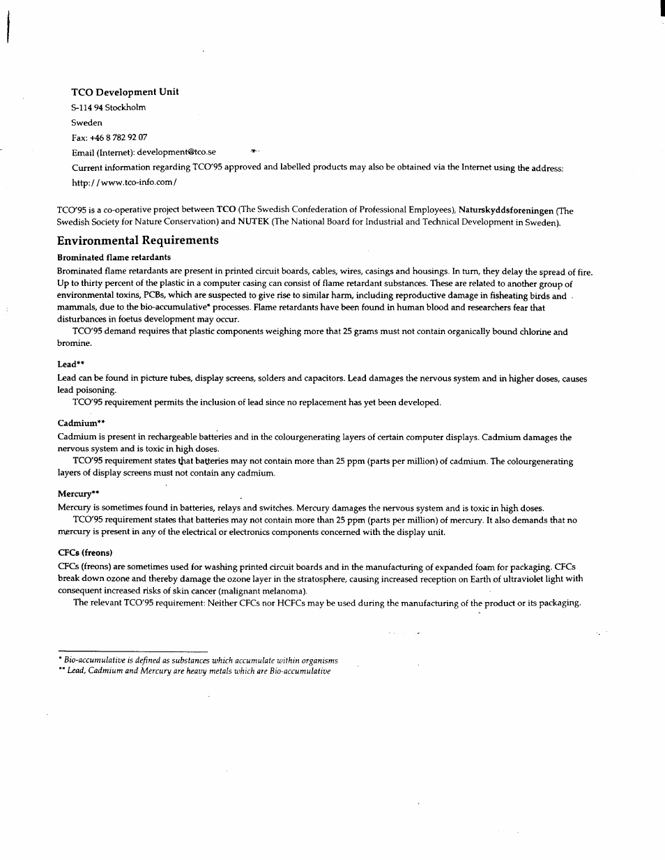 Environmental requirements | Sony CPD-220GS User Manual | Page 74 / 76