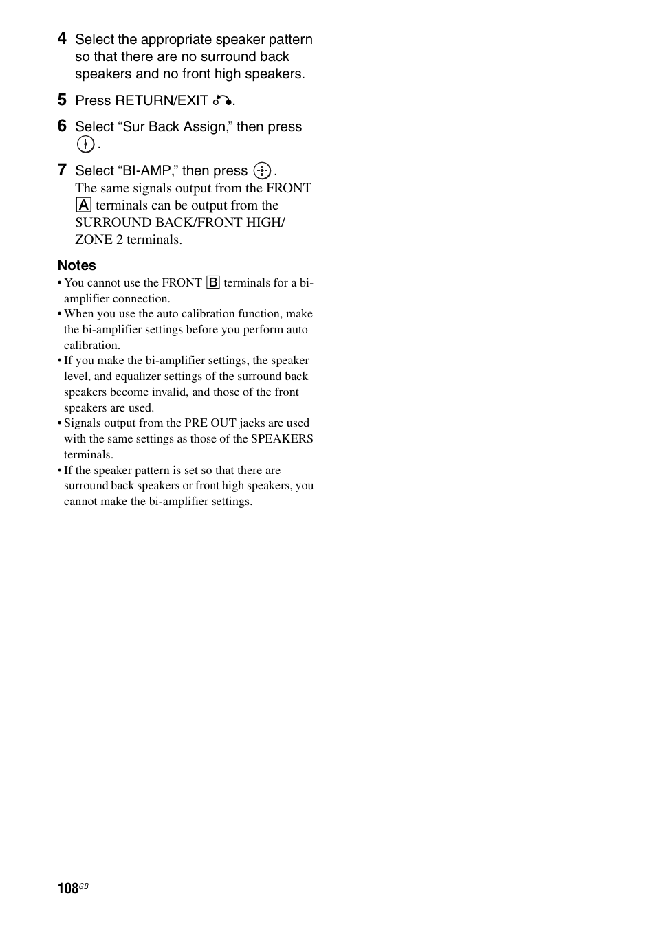 Sony STR-DA4600ES User Manual | Page 108 / 170