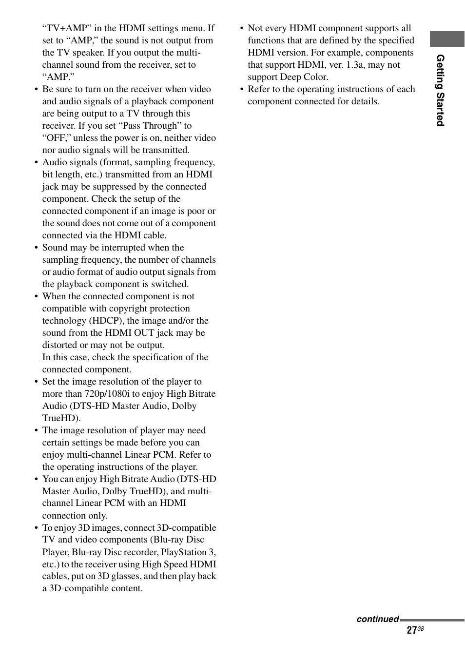 Sony STR-DA4600ES User Manual | Page 27 / 170