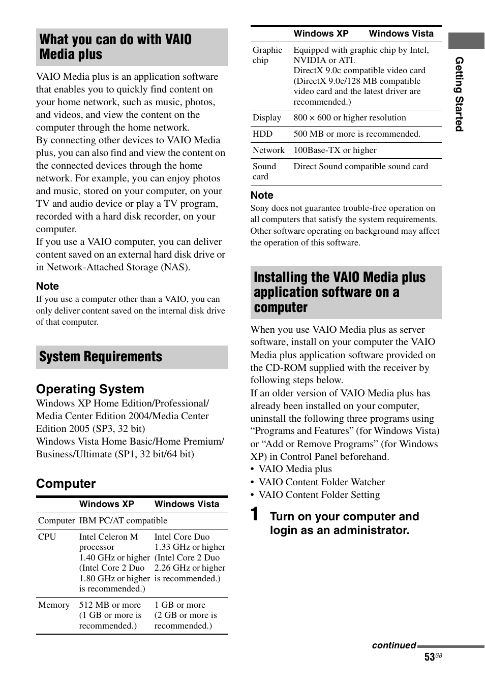 Operating system, Computer | Sony STR-DA4600ES User Manual | Page 53 / 170