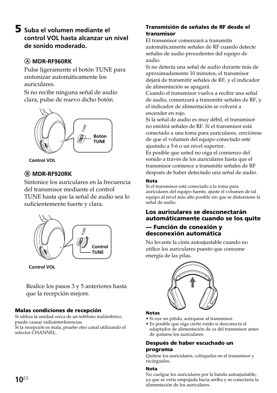 Sony TMR-RF960R User Manual | Page 34 / 40