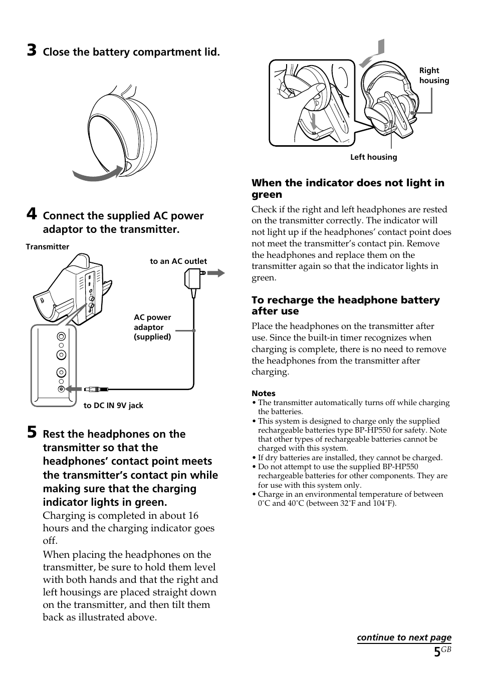 Sony TMR-RF960R User Manual | Page 5 / 40