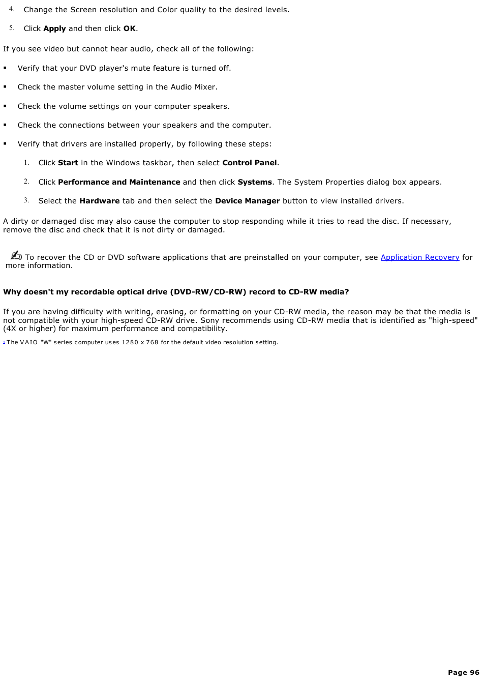 Sony PCV-RS220 User Manual | Page 96 / 114