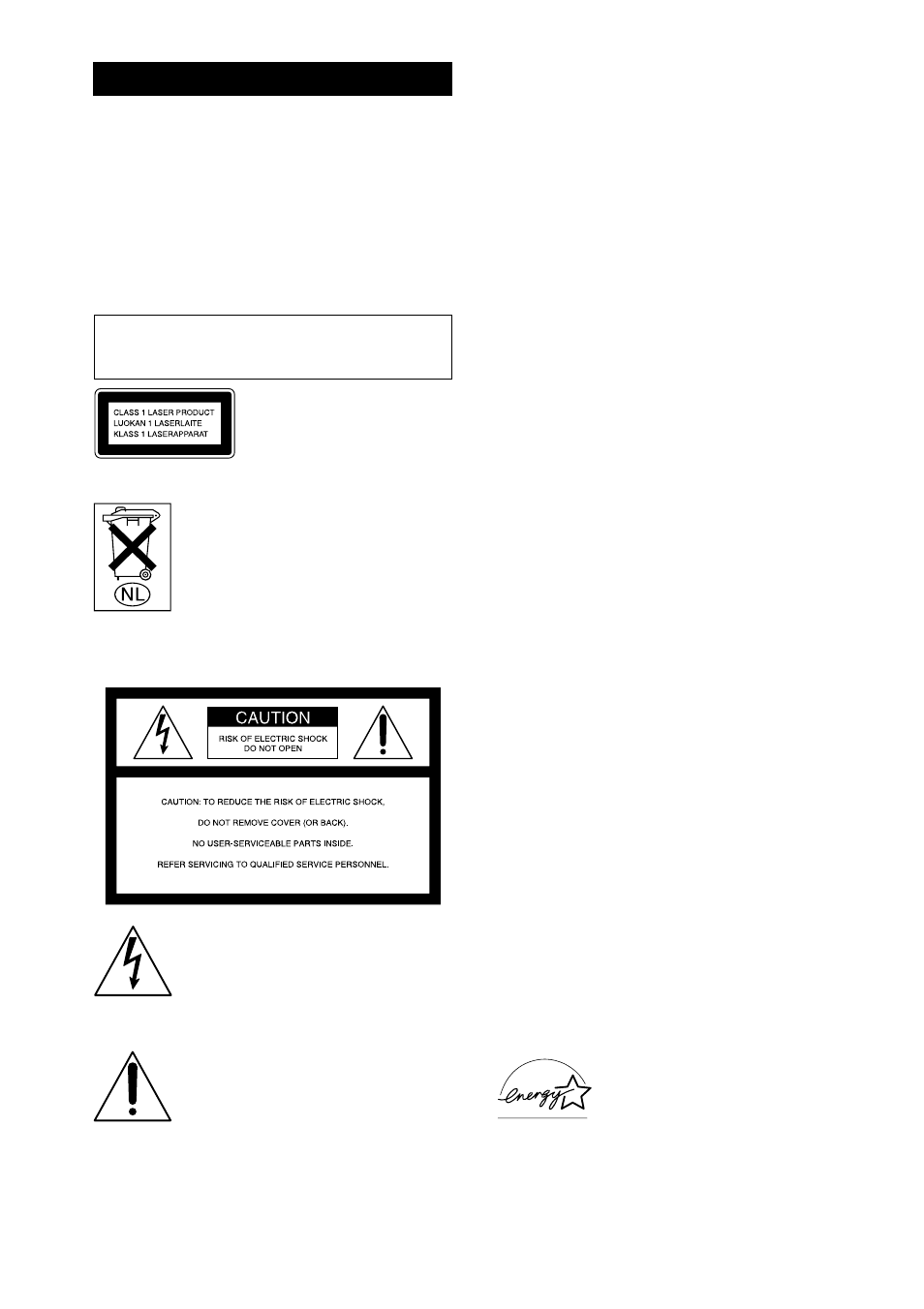 Warning | Sony MHC-RG70AV User Manual | Page 2 / 32