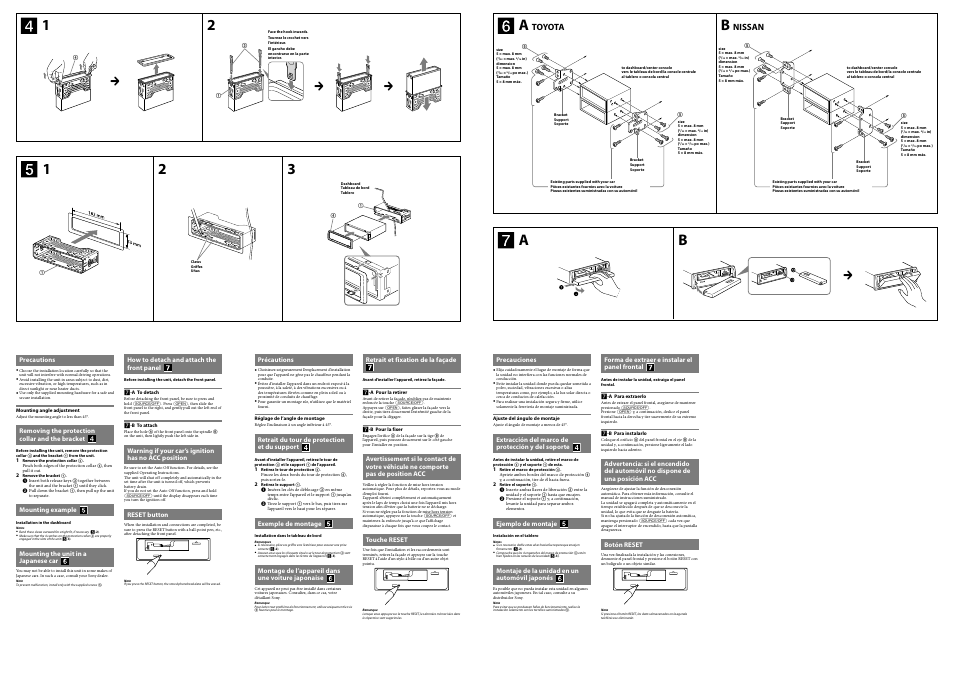 Toyota, Nissan | Sony DSX-S300BTX User Manual | Page 2 / 2