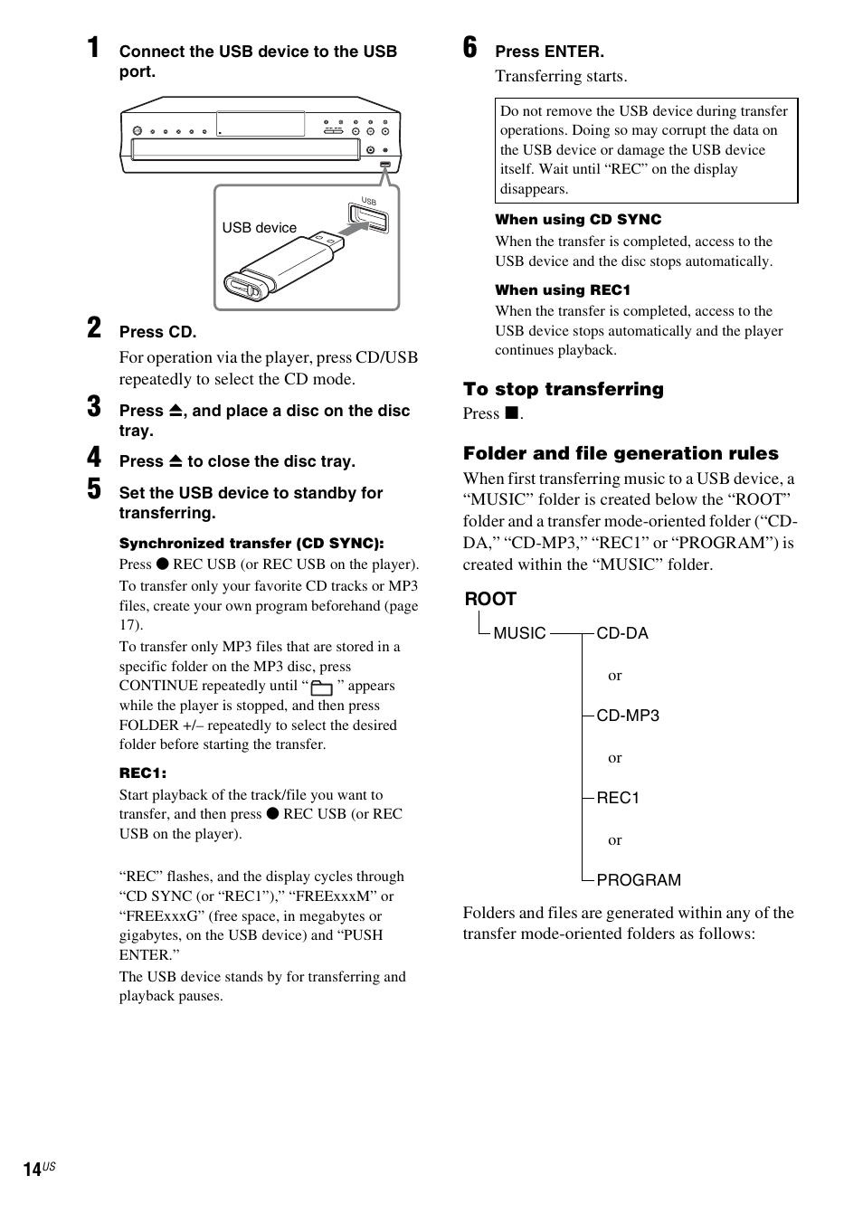 Sony CDP-CE500 User Manual | Page 14 / 24