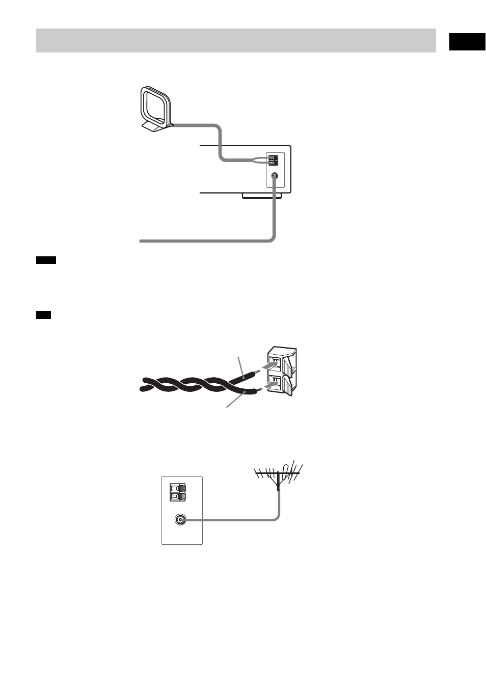 Step 2: antenna (aerial) hookup | Sony DAV-FX100W User Manual | Page 25 / 112