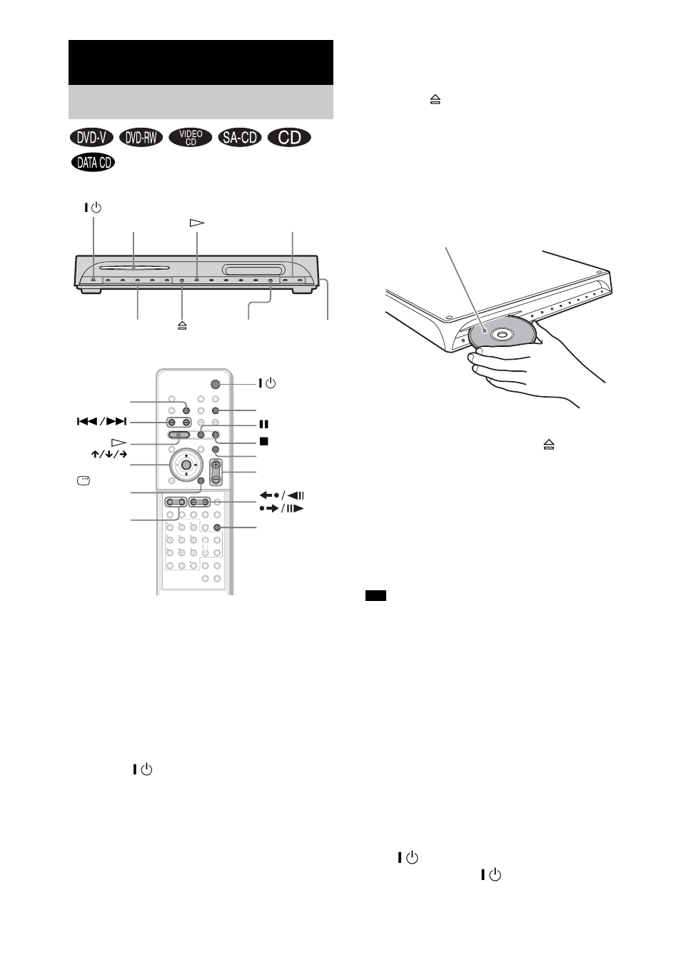 Playing discs | Sony DAV-FX100W User Manual | Page 40 / 112