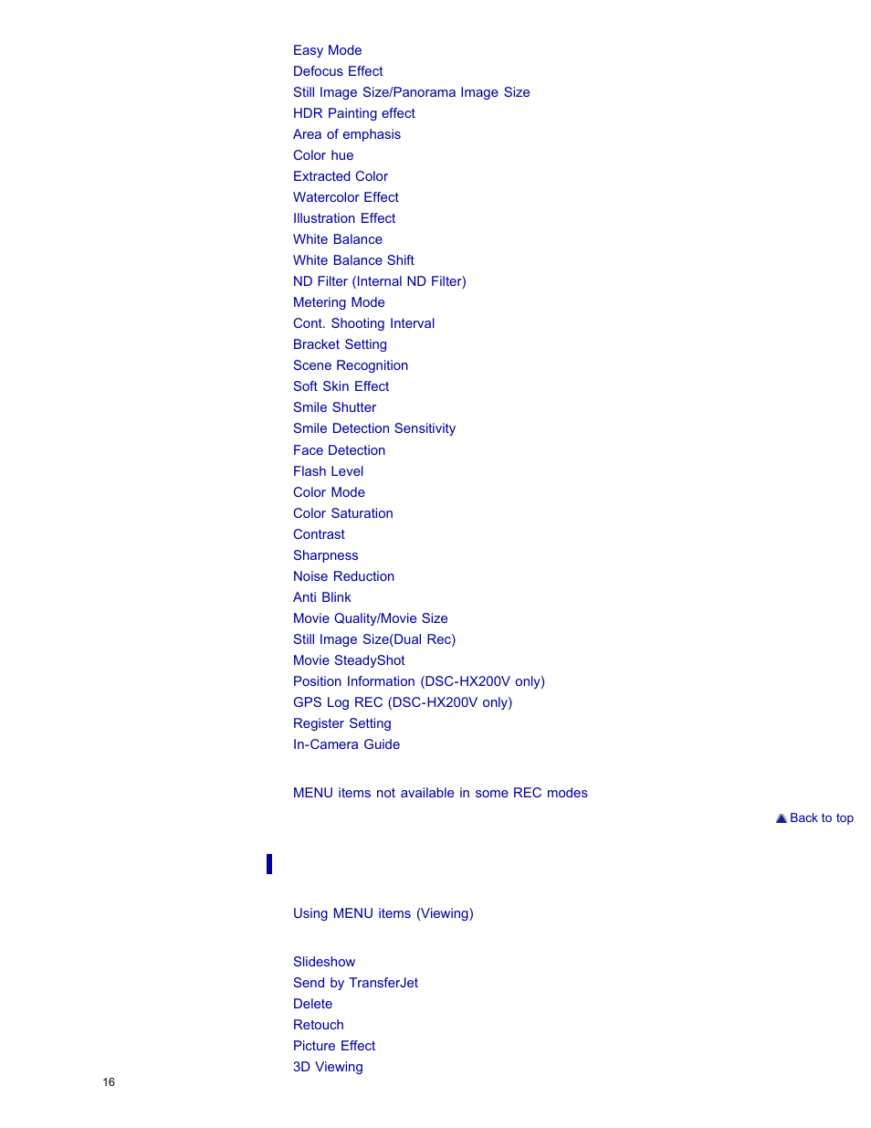 Sony DSC-HX200V User Manual | Page 25 / 297