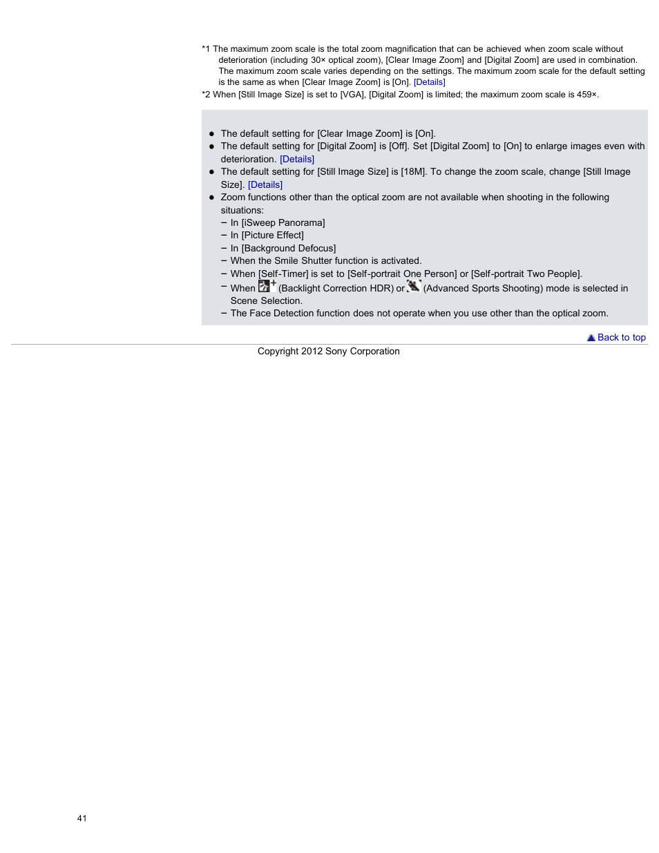 Sony DSC-HX200V User Manual | Page 50 / 297