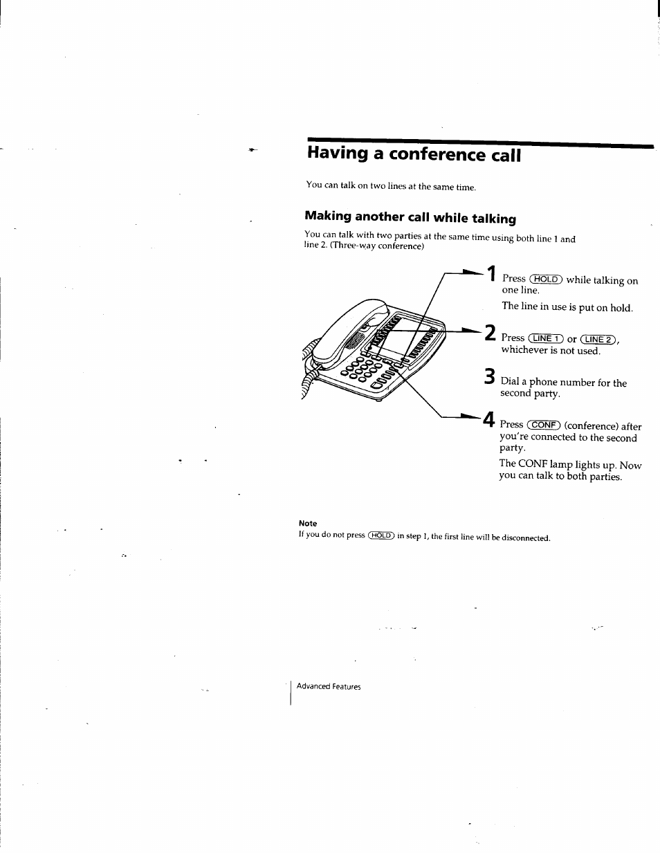 Having a conference call | Sony IT-M202 User Manual | Page 20 / 55