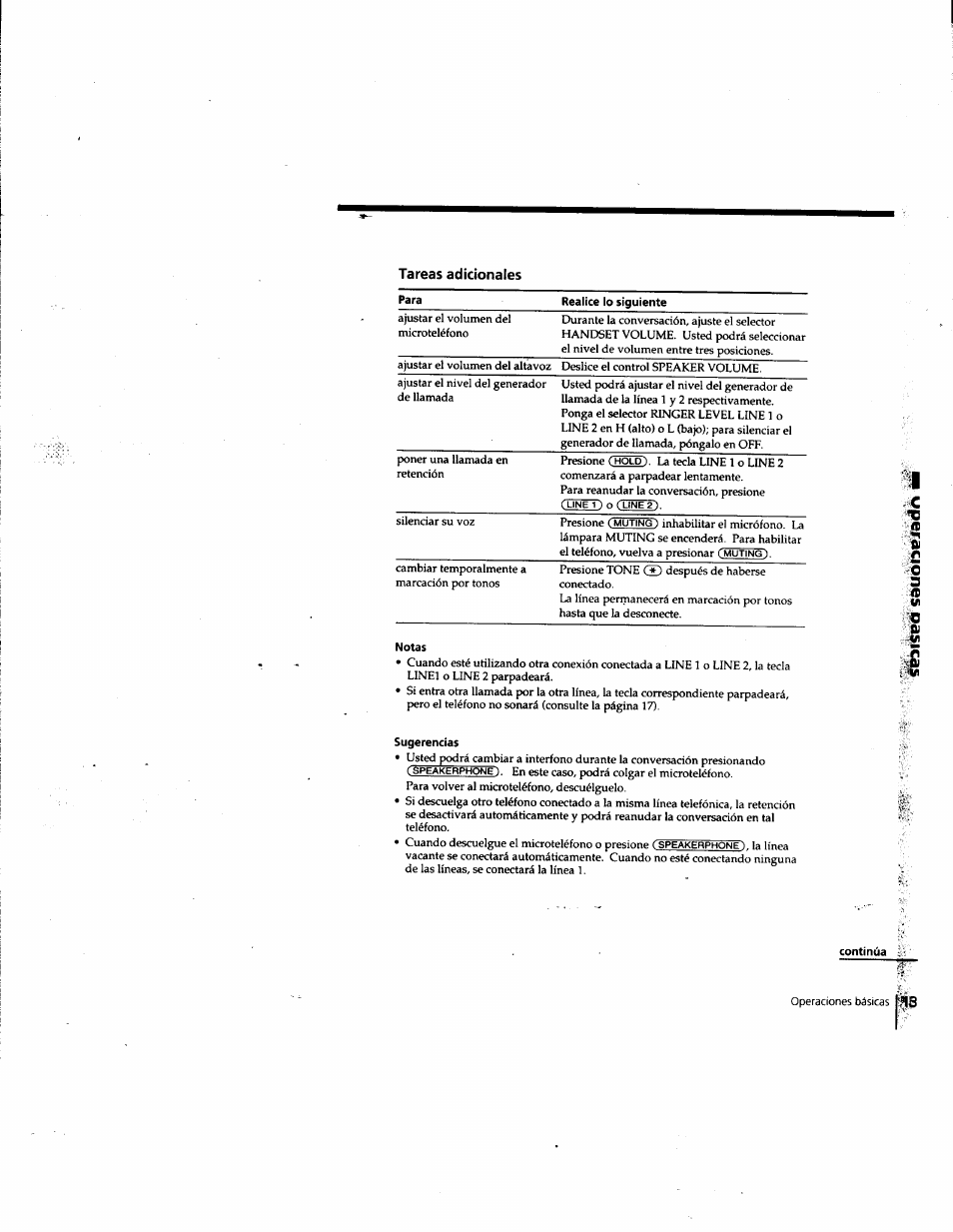 Tareas adicionales, Sugerencias, Continúa | Sony IT-M202 User Manual | Page 40 / 55