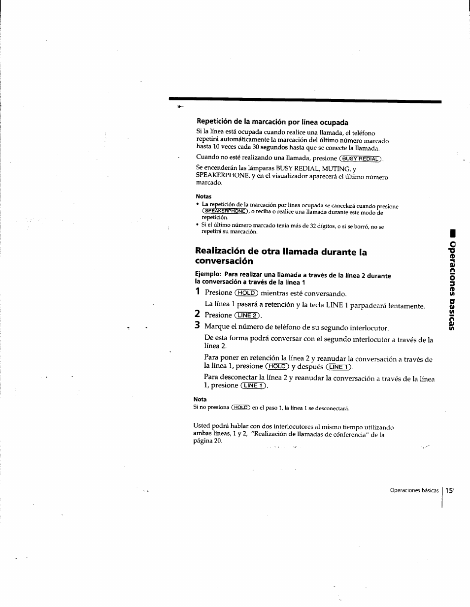 Repetición de la marcación por línea ocupada | Sony IT-M202 User Manual | Page 42 / 55