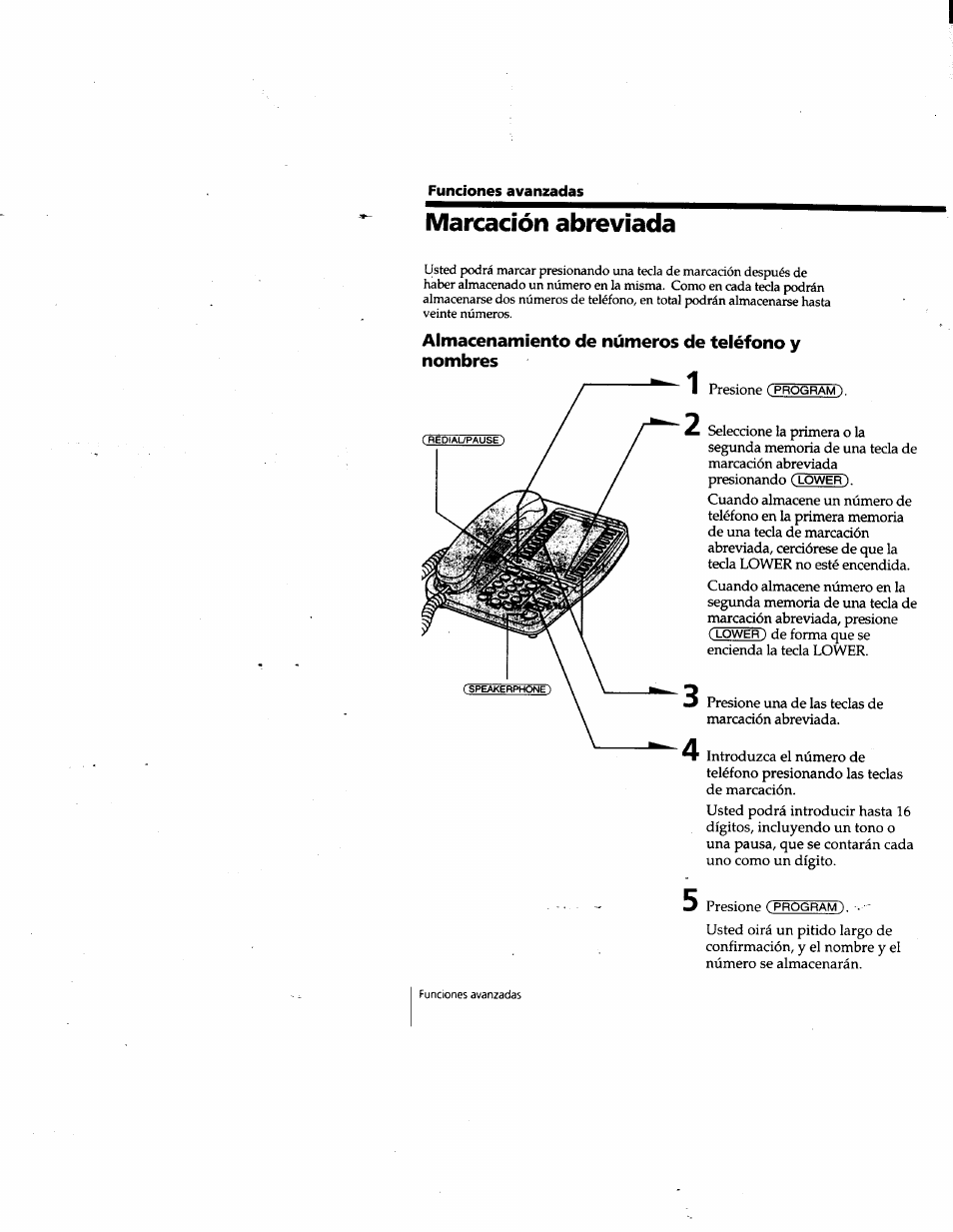 Marcación abreviada | Sony IT-M202 User Manual | Page 45 / 55