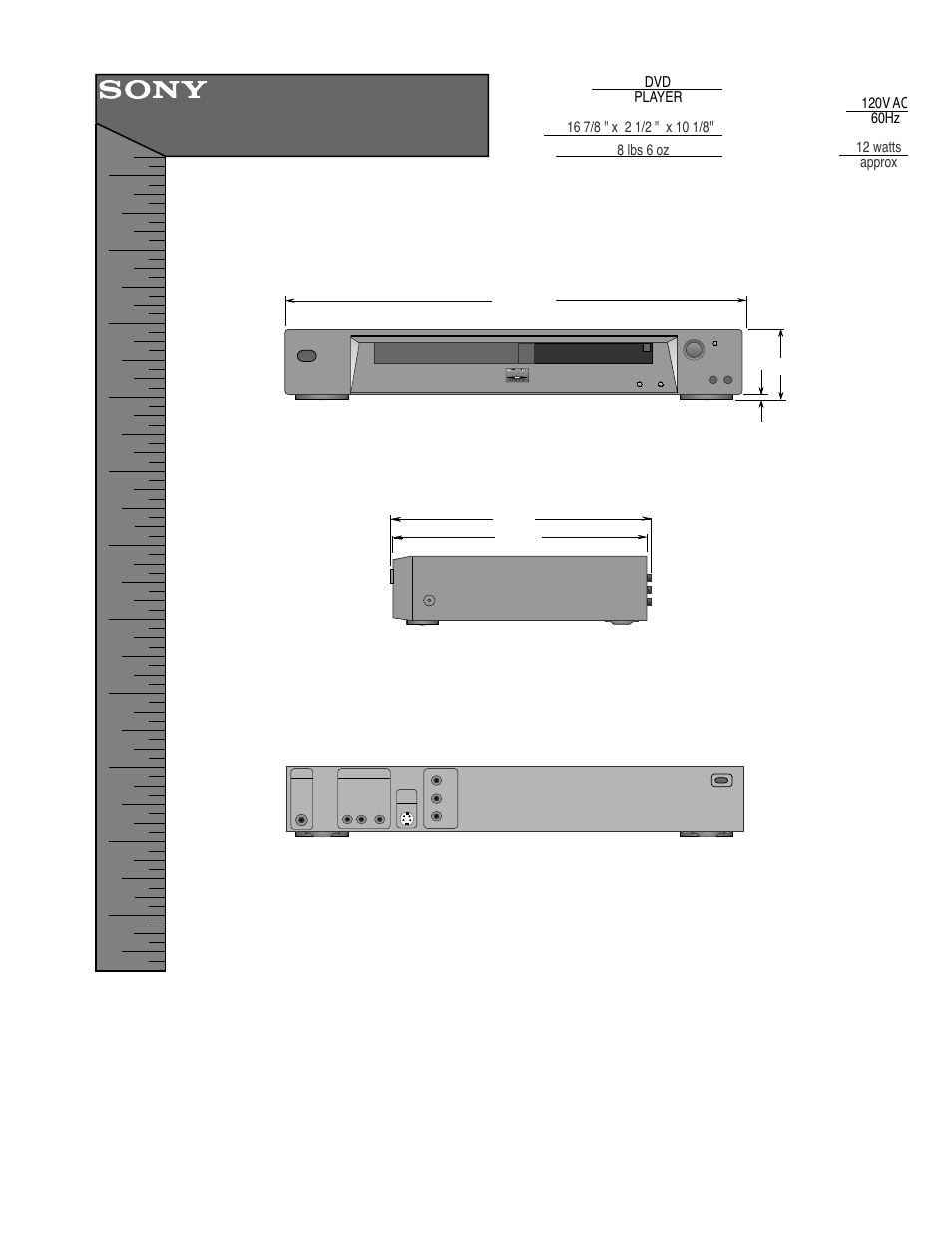 Sony DVP-NS315 User Manual | 1 page